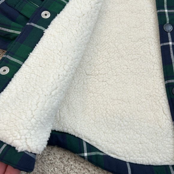 NBW Janie & Jack Plaid Sherpa Shacket, 5-6 - Picture 4 of 10